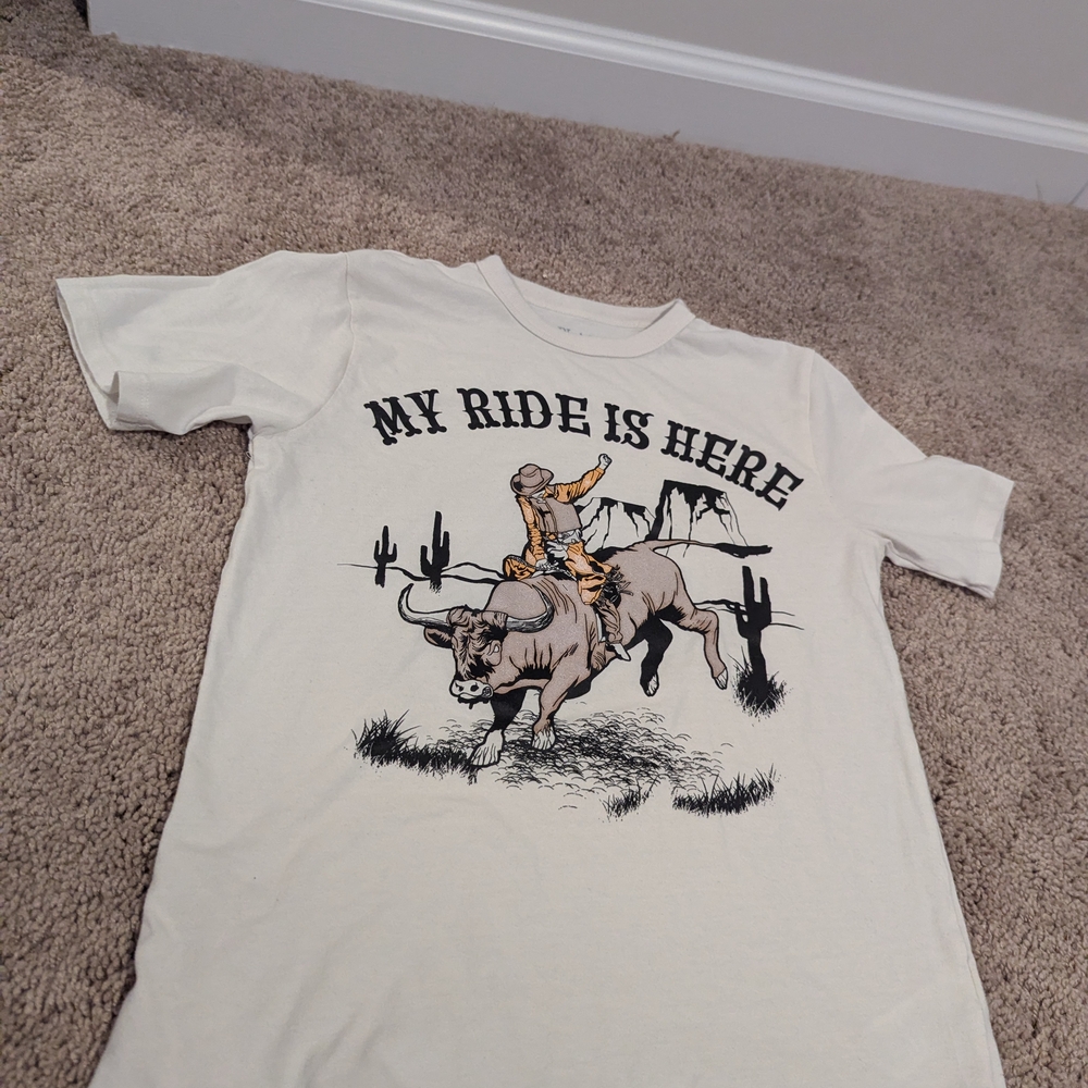 The Children's Place Cream Bull Rider T-Shirt